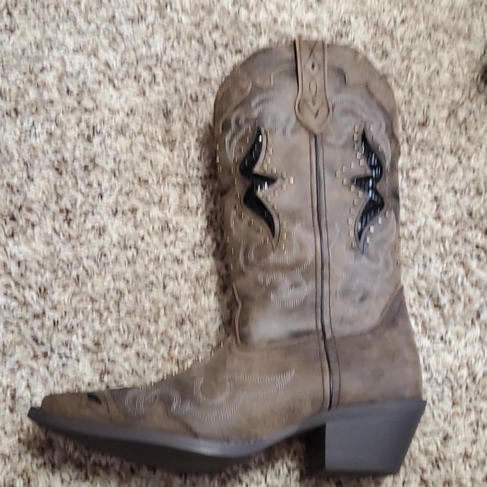 Authentic Laredo Cowgirl Western Country Leather Boots NWT - Picture 6 of 16